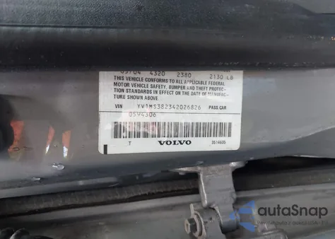 2004 Volvo S40 2.4I из США, поврежденный, VIN YV1MS382342026826